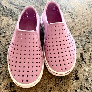 Native Pink Perforated Slip-On Water Shoes for Kids